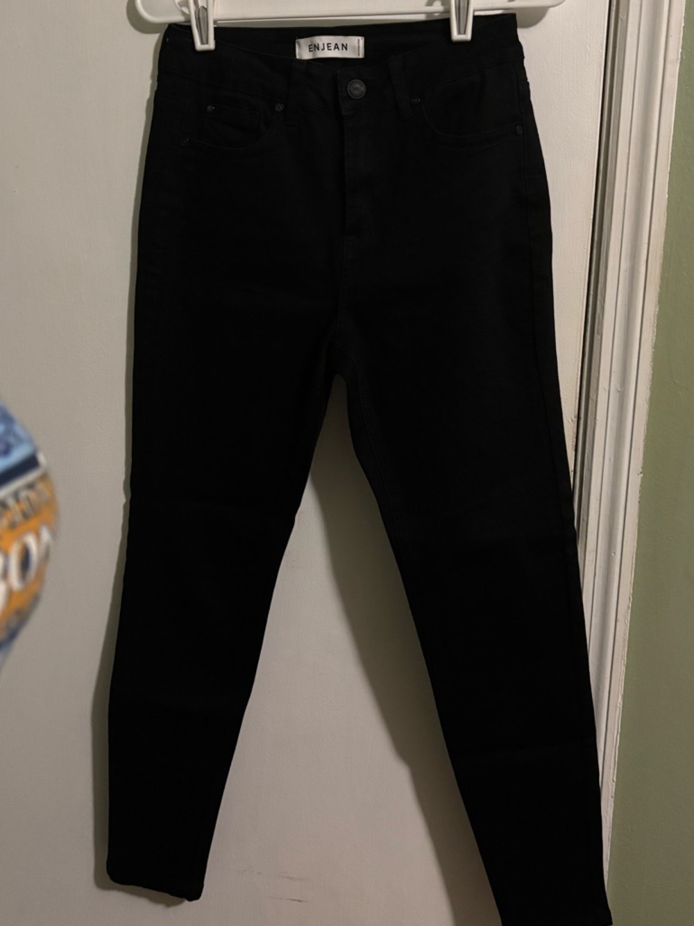 ENJEAN Women's Black High-Rise Jeans